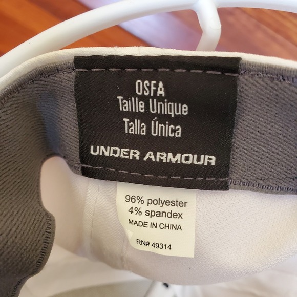 Maryland Terrapins Hat Cap Strapback White‎ Red Under Armour Football - Picture 6 of 6